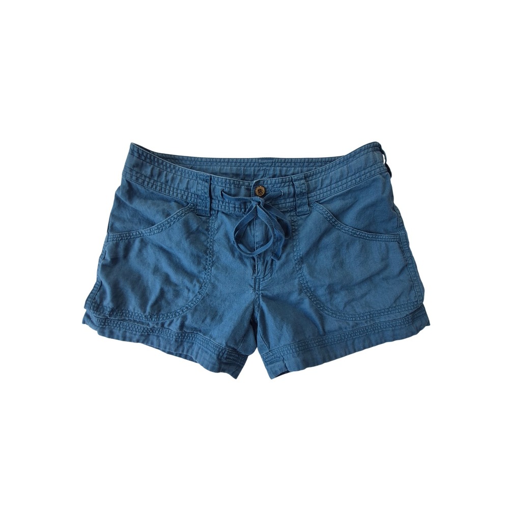 Patagonia Island Hemp Shorts Womens 8 Blue Hemp Organic Cotton 58081